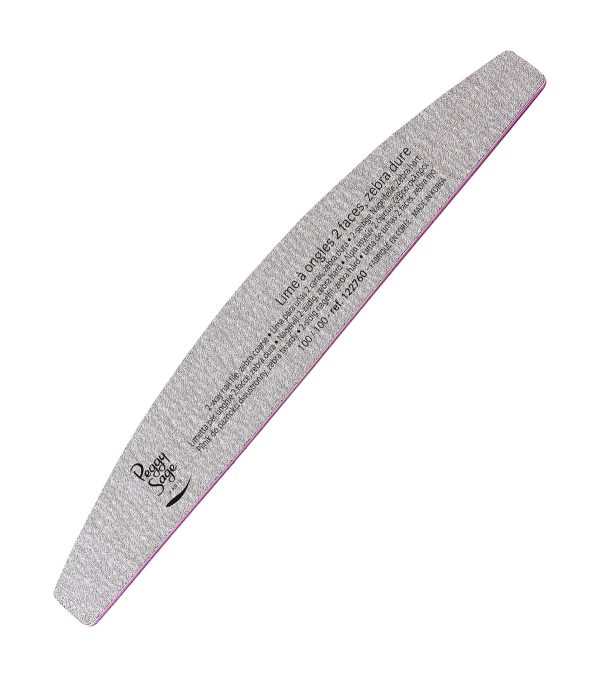 Lima para uñas 2 caras, zebra dura 100/100