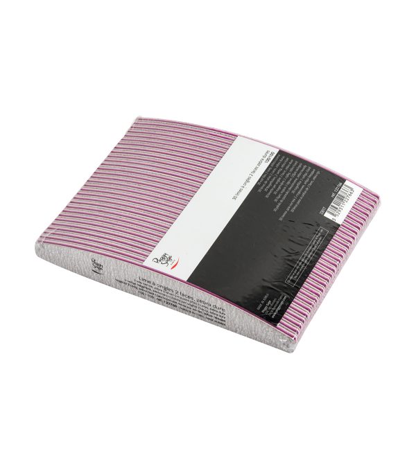Lote 30 limas para uñas 2 caras, zebra dura 100/100