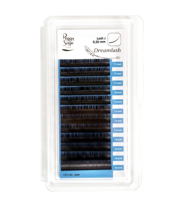 Pestañas de seda profesionales 11, 12, 13, 14, 15mm / J / 0.20