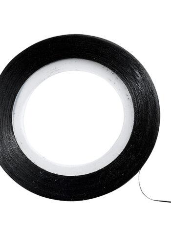 Adornos adhesivos para uñas cinta negro