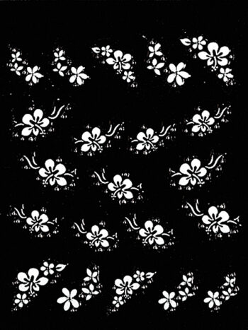 Adornos adhesivos para uñas White line