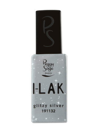 I-LAK soak off gel polish glitzy silver - 11ml