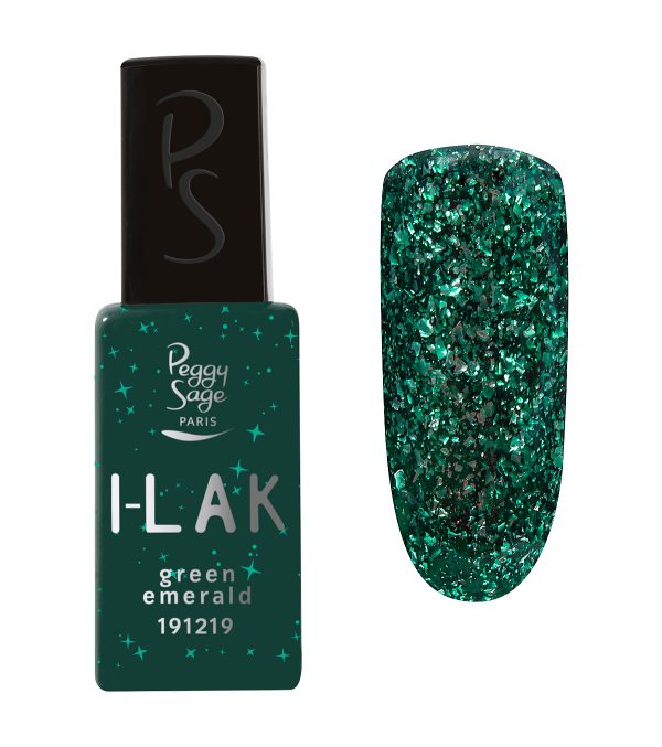 I-LAK soak off gel polish green emerald - 11ml