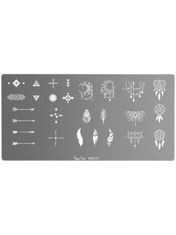 Placa de stamping nail art ethnic