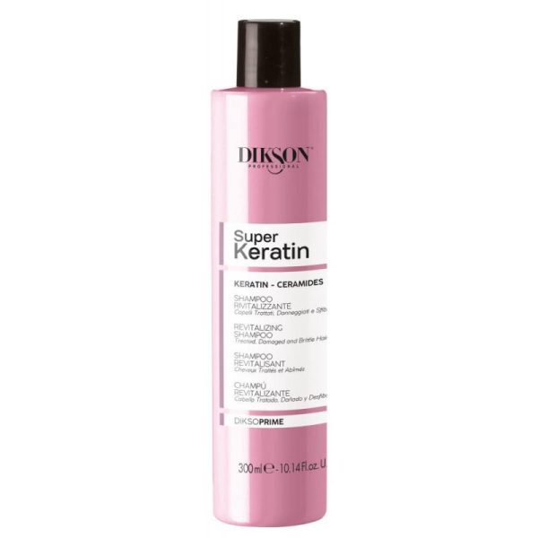 DIKSOPRIME Champú Revitalizante con Keratina (vegetal) y Ceramidas 300 ML