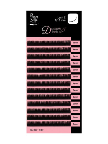 Pestaña a pestaña - colocación de extensiones - talla única - C