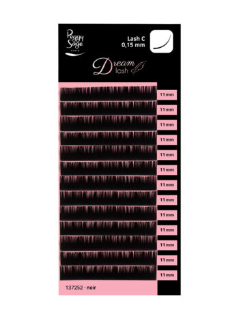 Pestaña a pestaña - colocación de extensiones - talla única - C