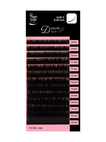 Pestaña a pestaña - colocación de extensiones - distintos largos - C