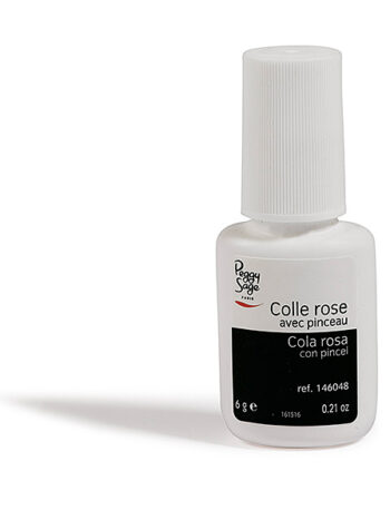 Cola rosa para uñas para cápsulas y tiritas 6 g con pincel