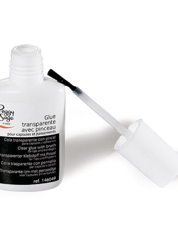 Cola transparente para uñas para cápsulas y tiritas 14,17 g con pincel