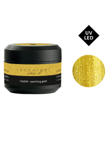 Gel UV&LED color para uñas sparkling gold 5g