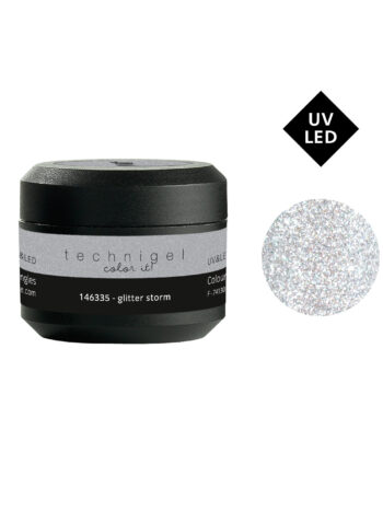 Gel UV/LED color para uñas glitter storm 5 g