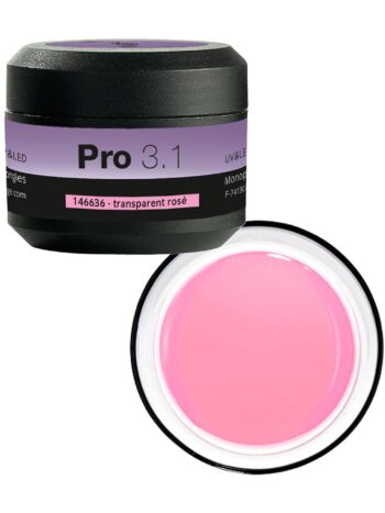 Pro 3.1 Gel monofásico UV&LED 15 g Transparente Rosa