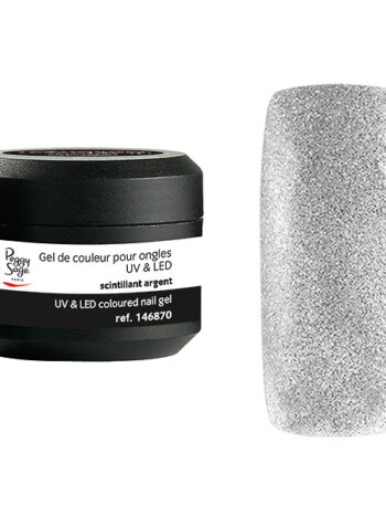 Gel UV/LED color para uñas scintillant argent 5 g