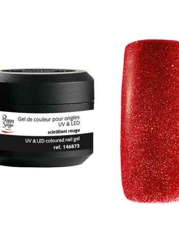Gel UV/LED color para uñas scintillant rouge 5 g