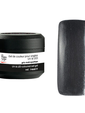 Gel UV&LED color para uñas gris metropolitan  5g