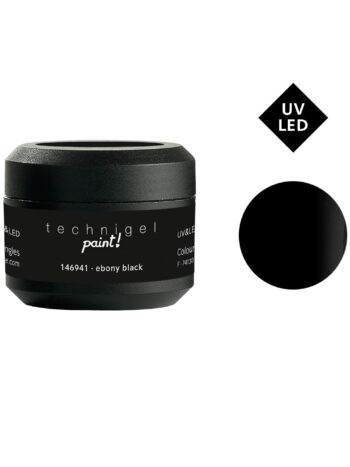 Gel de color UV/LED Technigel Color It Paint - ebony black