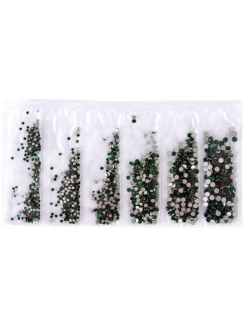 Adornos para uñas cristal - emerald