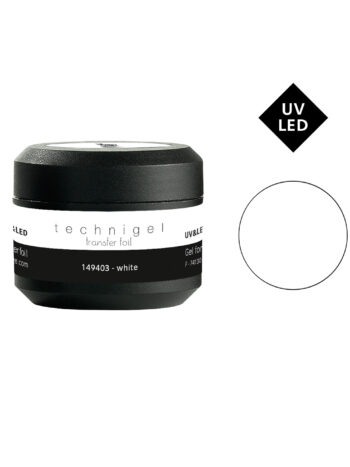 Gel UV/LED para uñas transfer foil - white