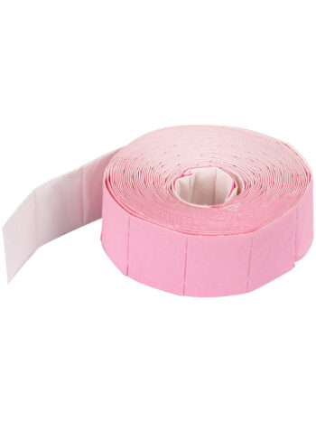 Rollo de 250 cuadrados de celulosa bicolor / rosa - blanco