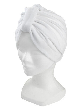 Gorro turbante blanco