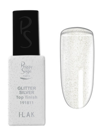 Acabado semipermanente I-LAK TOP FINISH – glitter silver
