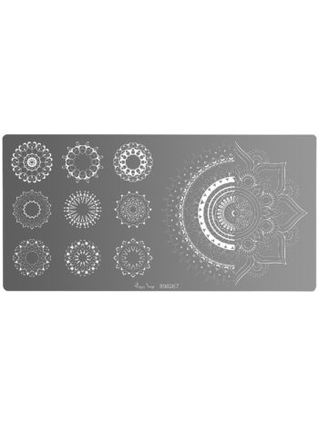 Placa de stamping nail art - mandala 1