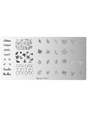 Placa de stamping nail art - Autumn