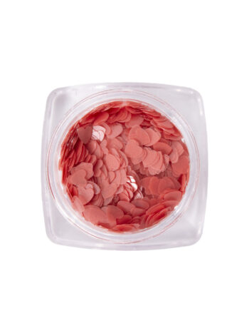 Confeti en forma de corazón - lovely red