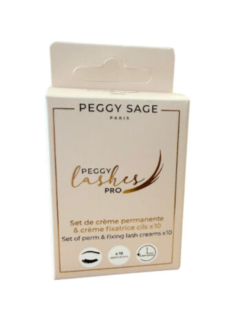 Set de crema permanente & crema fijadora pestañas x10 PEGGY LASHES PRO