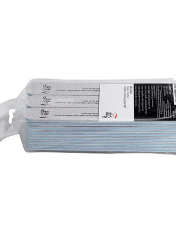 Limas de uñas cebra 2 caras lavables 180/180 - lote de 30 unidades