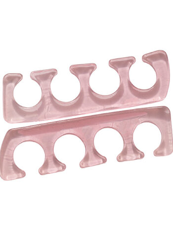 Par de separadores de dedos del pie en silicona - rosa